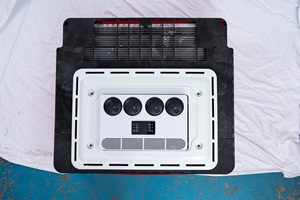 Dual <strong>Fan</strong> 12v 24v 48-72v Electric Parking Air Conditioner Heating and Cooling Two <strong>Fan</strong> Cooler for Truck <strong>Bus</strong> RV Camper Cab