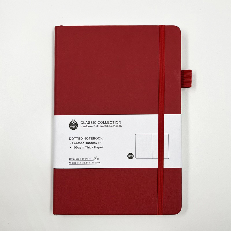 Page intérieure à points rouges A5