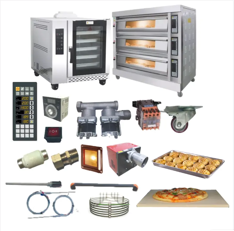 Placa digital de controlador de temperatura y tiempo para horno eléctrico, caja de ignición, termostatos de válvula para piezas de panadería