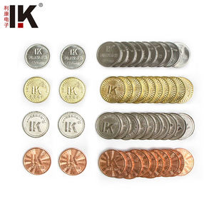 批发定制黄铜硬币推动器金属硬币操作游戏代币自动售货洗衣游乐爪机拱廊