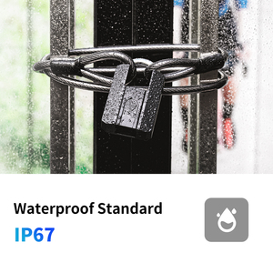 Toptan üreticinin ağır akıllı parmak izi asma kilit TTlock BLE APP anahtar su geçirmez IP67 büyük akıllı kilit - Product Image 4