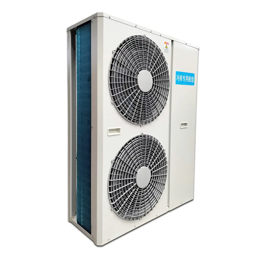 Unidad de refrigeración refrigerada por aire Monoblock Congelador Intercambiador de calor Equipar Compresor de pistón