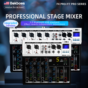 F4 F7 <strong>PRO</strong> Professional 4/7-Channel Audio <strong>Mixer</strong> With USB MP3 Player Mixing Console of DSP DJ Audio Console <strong>Mixer</strong>
