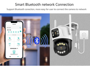 Cámara IP de seguridad inalámbrica para exteriores ICSEE, Audio bidireccional, almacenamiento Micro SD, IA inteligente, detección humana, cámara de red PTZ Wifi para interiores - Product Image 5