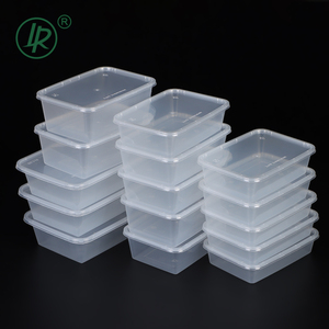 Lr lò vi sóng an toàn trong suốt Hộp Ăn Trưa hộp đựng thực phẩm rõ ràng dùng một lần hình chữ nhật nhựa <span class=keywords><strong>container</strong></span> với nắp cho thực phẩm - Product Image 1