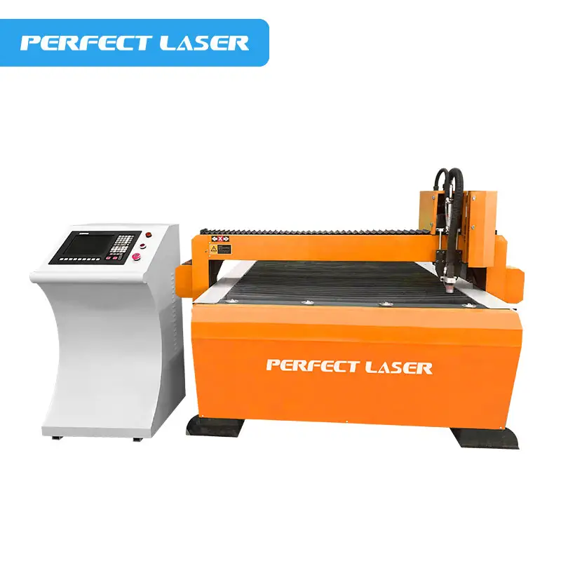 Perfecte Laser Tafel Type Stand Staal Koper Ijzer Cnc Gantry Plasma Straal Snijmachine