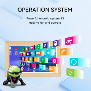 32-дюймовая деревянная рамка 1080P Android планшет рекламный аппарат пульт дистанционного управления POE NFC Digital Signage рекламное решение - Product Image 3