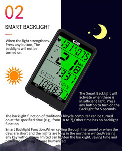 Sunding <strong>Wireless</strong> Bike <strong>Computer</strong> Heart Rate Monitor Bicycle Speedometer <strong>Cycling</strong> Odometer <strong>Wireless</strong> <strong>Cadence</strong> Sensor Outdoor Rainproof - Product Image 4