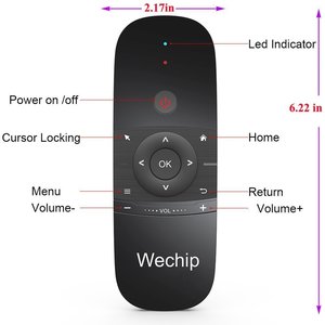 Awireless-mando a distancia 2,4G, teclado inalámbrico de TV inteligente, mando a distancia multifuncional para Android TV Box/PC/proyector - Product Image 6