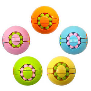Fagiolo magico Fidget Spinner cubo giocattolo per dita Spinner per bambini Puzzle di decompressione e decompressione giocattolo creativo - Product Image 1