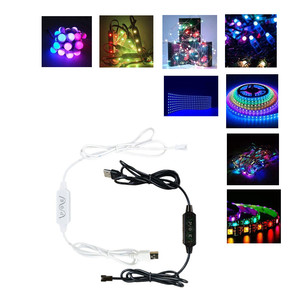 WS2811 WS2812B SK6812 портативный Dreamcolor адресуемый RGB светодиодный свет 3 клавиши мини USB пиксель ARGB RGB IC контроллер 600 пикселей DC5V - Product Image 2