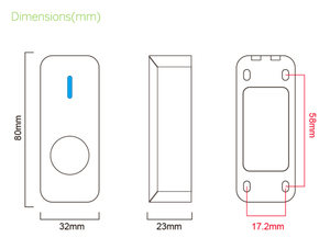 Surface Mount Zinc Alloy Touchless <strong>Exit</strong> <strong>Button</strong> <strong>IR</strong> No Touch <strong>Exit</strong> Switch Infrared <strong>Exit</strong> <strong>Button</strong> for Access Control System - Product Image 4