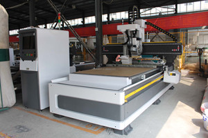 直接取引atc cncルーター1300x2500 jinan m-shine atc cnc router with two saws