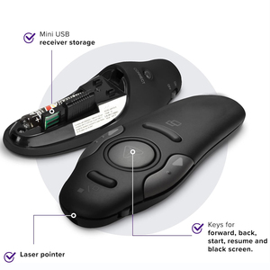 Presentatore Wireless con puntatore Laser rosso, Clicker di presentazione puntatore Laser USB per Powerpoint - Product Image 3