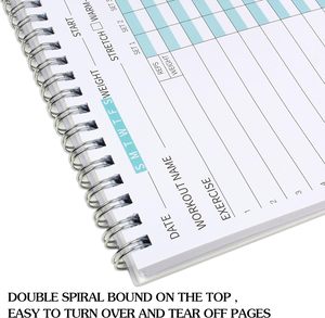 Custom Logo Fitness Journal Workout Planner <strong>Notepad</strong> New Design Paper Memo Pad for Weight Loss,Daily Gym,<strong>Exercise</strong> Goals - Product Image 5