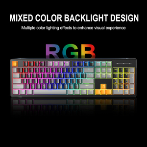 Customized <strong>Computer</strong> 104-key Three-color Mechanical Wired <strong>Keyboard</strong> with RGB Backlight - Product Image 2