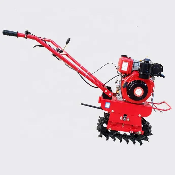Équipement agricole à usage domestique Rotovator cultivateur laboureur machine à marcher à la main mini tracteur motoculteur rotatif