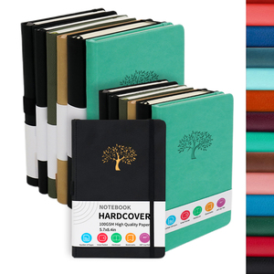 Eco Friendly Customized Colorful PU Leather Hardcover Lined Embossed Logo Writing A5 Journal <strong>Notebook</strong> <strong>with</strong> <strong>Elastic</strong> Band - Product Image 6