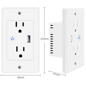 Настенная розетка LEDEAST A27 Tuya с USB-портом - Product Image 2
