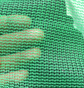 Rete di detriti con rete quadrata in polietilene verde fornita dalla fabbrica di reti di sicurezza per ponteggi - Product Image 2