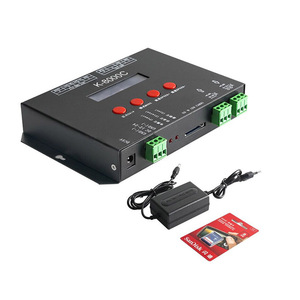 Светодиодный пиксель контроллер K-8000C оригинальный ws2812 K8000C SPI 1024 пикселей programmierbare DMX512 ws2811 Sd-karte пикселей LED-контроллер - Product Image 3