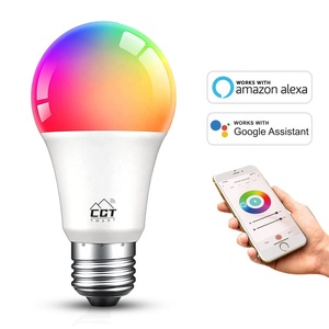 TuyaWiFiスマートカラー電球E26E27スマート<span class=keywords><strong>LED</strong></span>電球RGBランプTuyaスマートホームRGBホワイト調光可能タイマー電球 - Product Image 3
