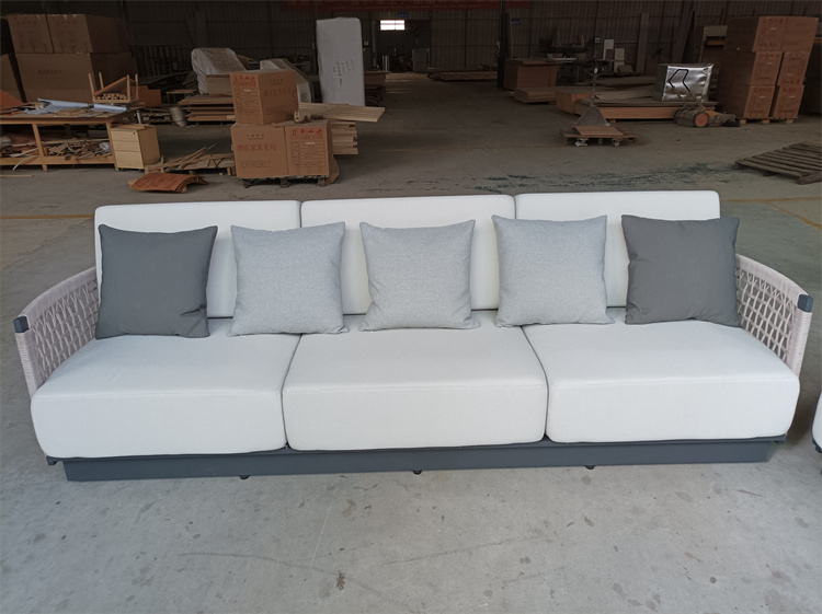 aluminum frame waterproof cloth art quick-drying sponge 3+2seats  living room sofas