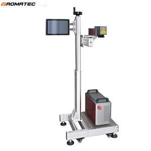 Yaomatec Fiber lazer uçan markalama makinesi 30W 60W lazer oyma makinesi üretim hattı tarih kodu baskı - Product Image 2