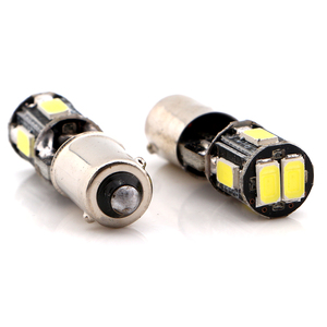 12V 5630 BA9S 6SMD BAX9S CANbus ไม่มีข้อผิดพลาด6500K หลอดไฟ LED ตัวบ่งชี้ภายในเลี้ยวย้อนกลับแสงสีขาวอัตโนมัติ