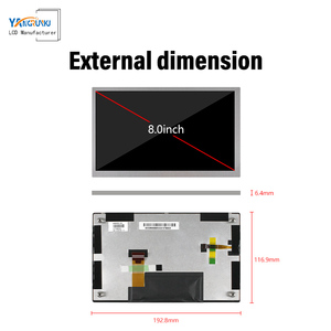 Pantalla TFT LCD, pantalla de 8,0 pulgadas de, placa de controlador a juego, panel táctil, módulo de pantalla IPS capacitiva