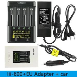 מטען הסוללה Lii-600 liitokala li-ion <span class=keywords><strong>3.7v</strong></span> ו-nimh 1.2v מתאים 18650 26650 21700 26700 aa + 12v5a מתאם - Product Image 5