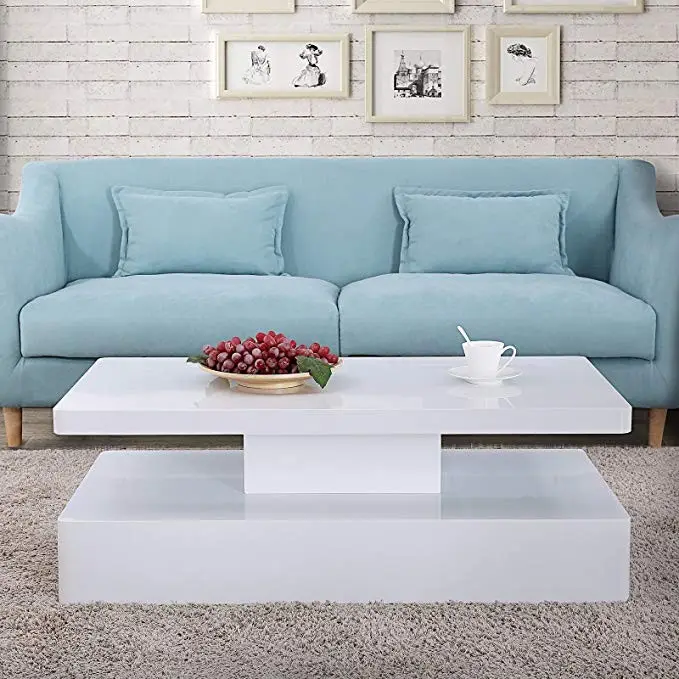 Moderne intelligente verstellbare Multifunktions-Baumstamm Wohnzimmer Holz Couch tische mit Lagers chrank Möbel
