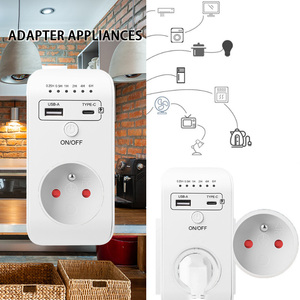 FR Plug New Smart Timing Socket Controller Automatic Power-off Programmable Countdown <strong>Timer</strong> Switch With USB Type-<strong>C</strong> - Product Image 5