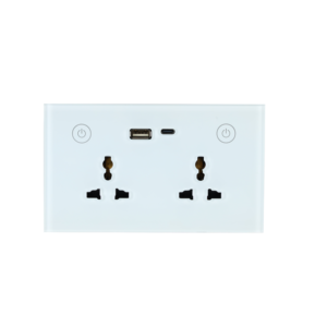 SZMYQ умная домашняя Автоматизация Tuya Поддержка Google Home Alexa WiFi ZigBee homewkit, подходящая двойная умная настенная розетка с USB и USB-C - Product Image 1