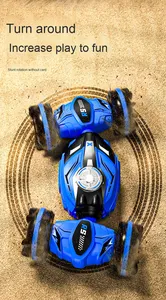1:14スケールジェスチャーコントロールRCカー4x4両用スタントトラックキッズ360 ° フリップIPX6防水充電式リモコン