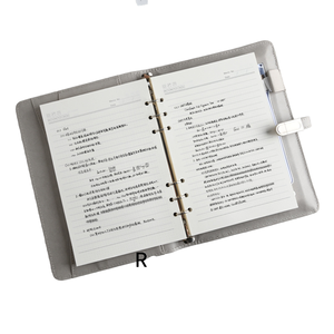 A5 Size Elegant Leather <strong>Notebook</strong> Customization Business Ring Binder <strong>Notebook</strong> Power Bank USB Drive Diary Notepad <strong>with</strong> Pen Loop - Product Image 1