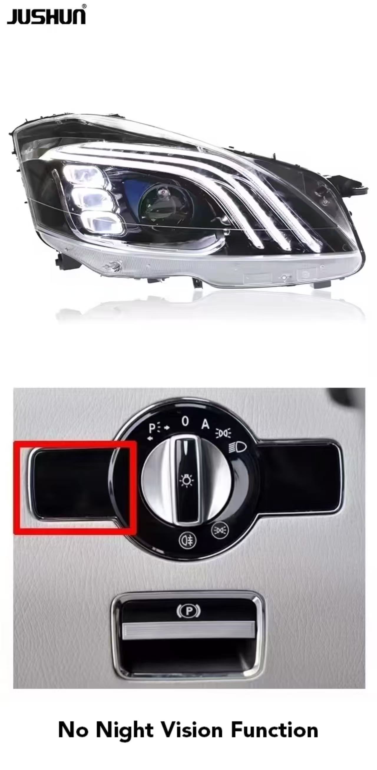 Left -hand drive 06-09 NO night vision function