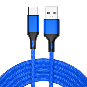 USB <strong>a</strong> to USB <strong>C</strong> Weave Data Cable Super Fast Charging TPE Type <strong>C</strong> 5v2.4a Data Cable - Product Image 1