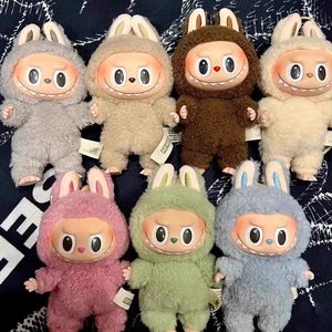 Boxed Labubu Pendant Mystery Box Cute Cartoon Brown Labubu <strong>Plush</strong> Keychain Labubu Vinyl Toy Bag Accessories Doll Blind Box Set - Product Image 3