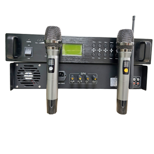 Amplificador de potencia de sistema de audio PA profesional con 2 micrófonos inalámbricos UHF Potencia de salida 100 a 1000W Fábrica