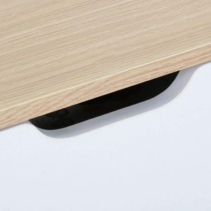 实木腿客厅端侧桌，带储物抽屉木质控制台桌 - Product Image 5