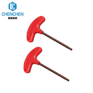 Công nghiệp cấp chenchen cờ hình Metric T6 T30 t-loại Torx Screwdriver cờ lê với t xử lý và Torx Key - Product Image 1