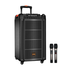 Koda 12 "De Madeira Karaoke Máquina Profissional Anúncios Trolley Speaker Portable Speaker Para Exterior
