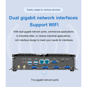 Custom Mini Industrial Control <strong>PC</strong> Fanless Mini Box <strong>PC</strong> with Intel Chipset Used Industrial Embedded Computer - Product Image 5