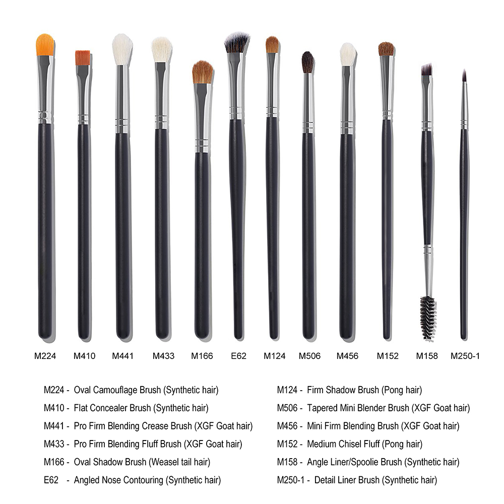 12 Black Eye and Brow brush