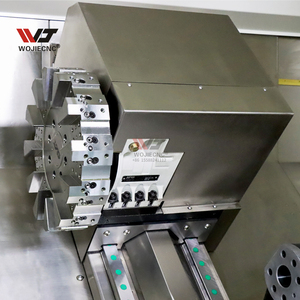 Letto obliquo cnc tornio macchina TCK56A tornio cnc programmazione contropunta