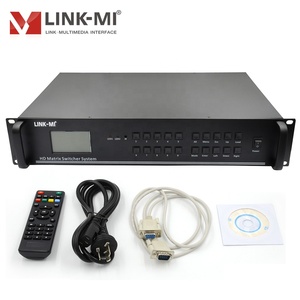 Sistema de conmutador de matriz híbrida 8x8, 4K @ 30Hz, HDMI/DVI/VGA/SDI, entrada/salida EDID IR remoto/botón/RS232/Control central