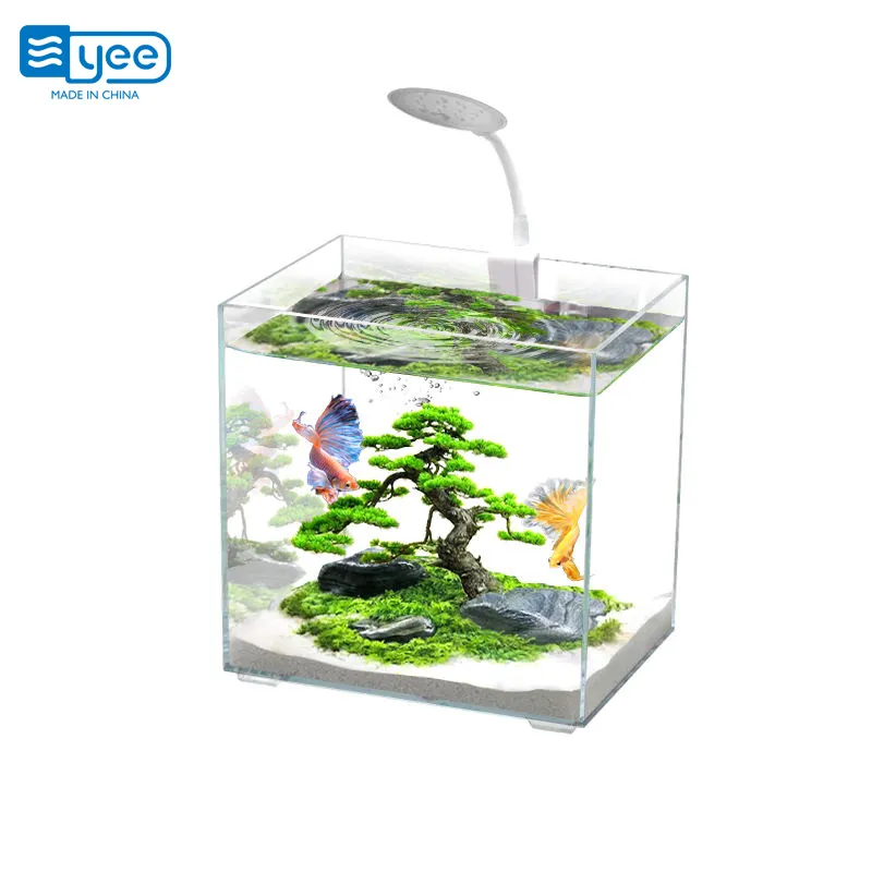 YEE Fábrica Atacado quarto desktop pequeno acrílico betta goldfish aquário aquário aquário aquário