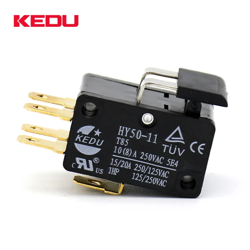 KEDU HY50-11 2NO + 2NC 10a t85 de interruptor micro con UL TUV CE