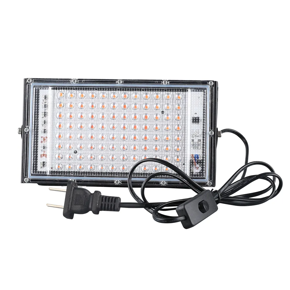 NOUVEAU Lampe à spectre complet Projecteur de planétarium à LED Phyto 100W/50W AC220V étanche pour plantes d'intérieur 90